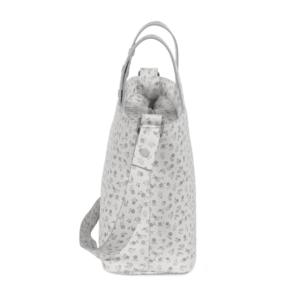 Crossbody torba za mame Little Bloom Flowers Siva