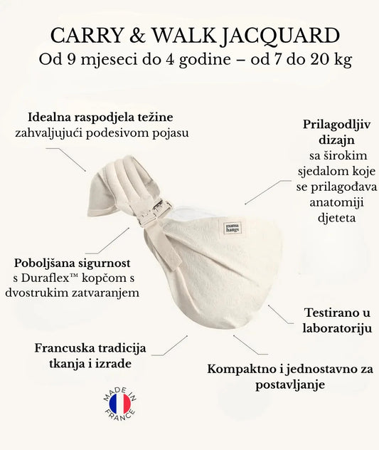 Mama Hangs Nosiljka Carry & Walk Jacquard