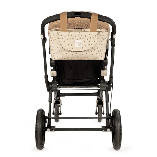 Walking Mum organizator za kolica Srca Poppy Cinnamon