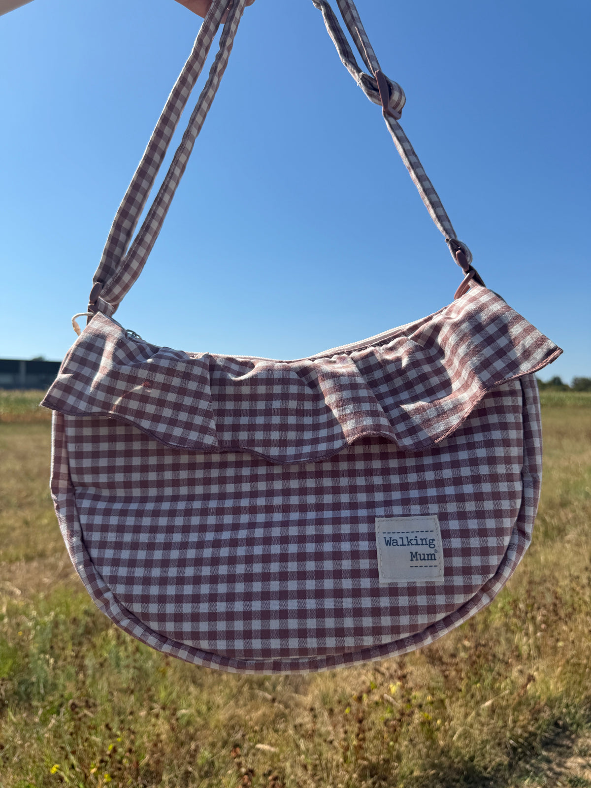 Crossbody torba za kolica Gondola Praline Vichy Moka