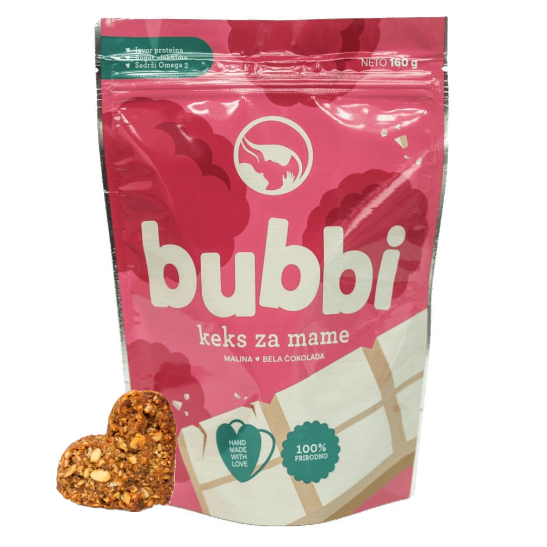 Bubbi keks za mame - Malina i bijela čokolada
