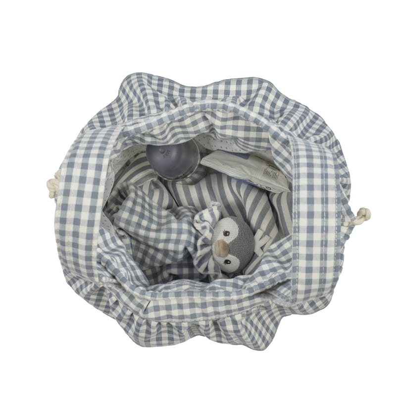 Bucket torba za kolica Praline Vichy Matcha