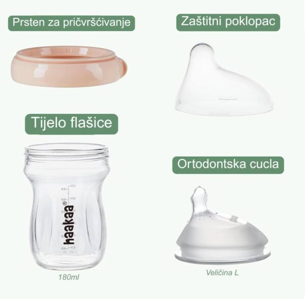 Haakaa Gen.3 flašica od borosilikatnog stakla