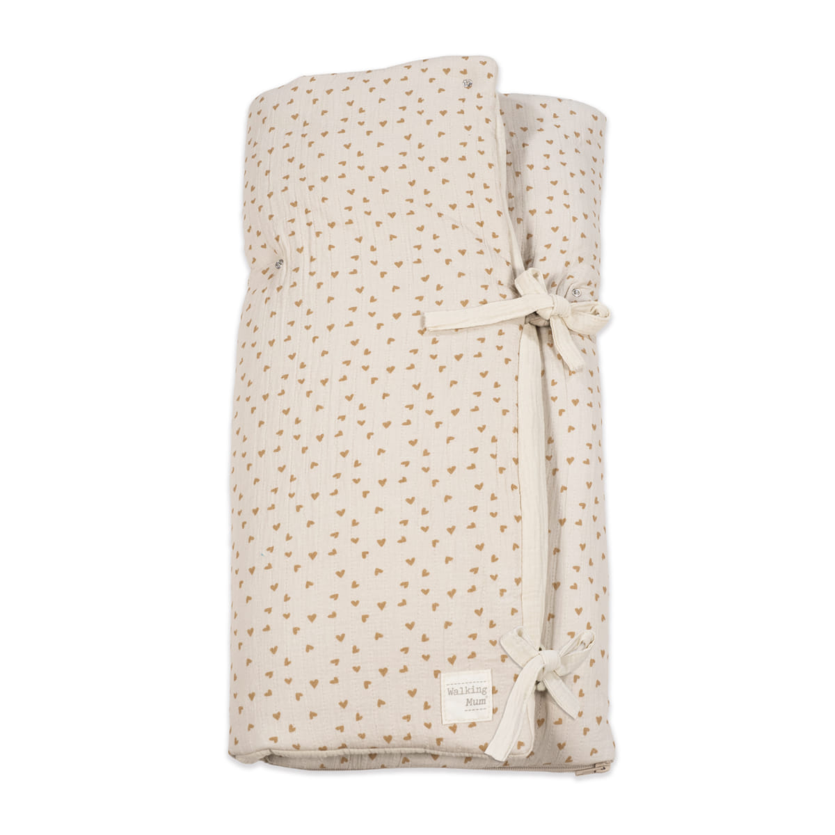 Gnijezdo za bebe/dekica Poppy Cinnamon Srca