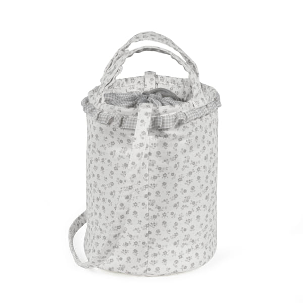 Bucket torba za kolica Little Bloom Flowers Siva