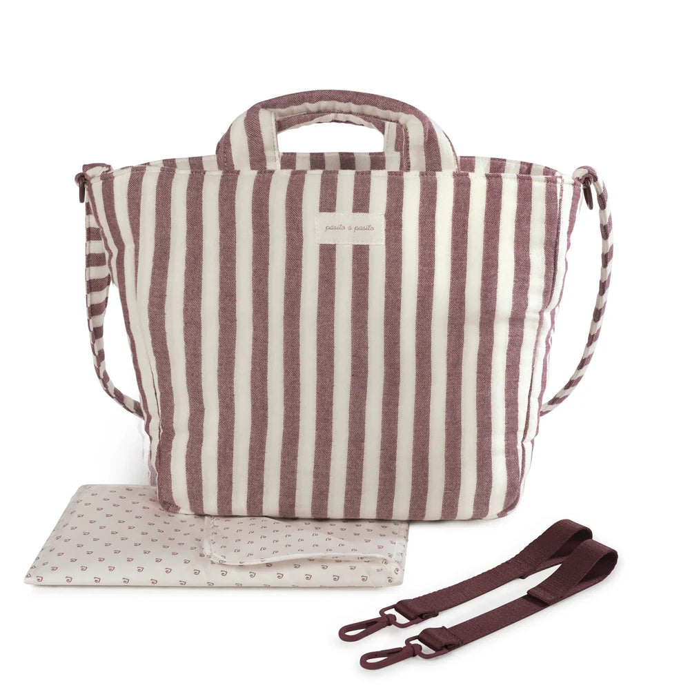 Pasito a Pasito torba za prematanje i kolica Cherry Stripes