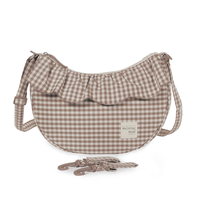 Crossbody torba za kolica Gondola Praline Vichy Moka