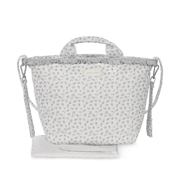 torba za kolica little bloom siva
