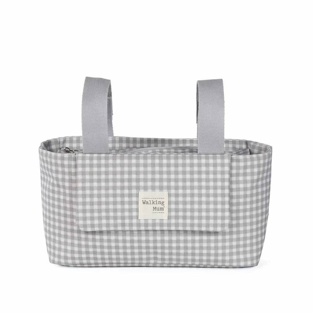 Walking Mum organizator za kolica I love Vichy Siva