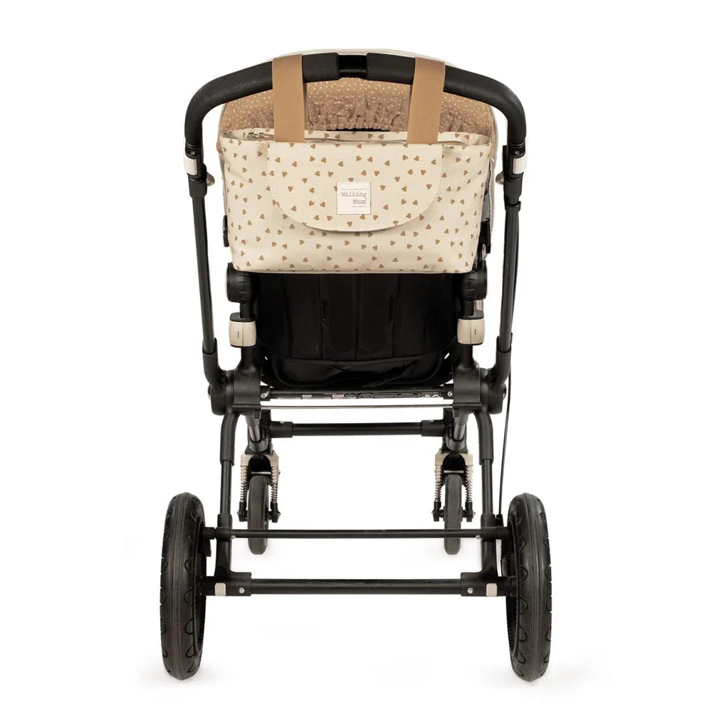 Walking Mum organizator za kolica Srca Poppy Cinnamon