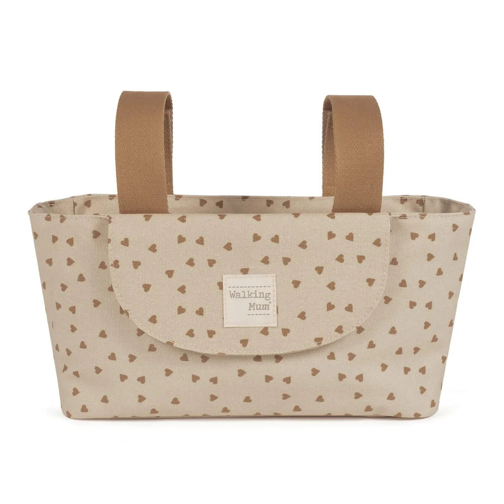 Walking Mum organizator za kolica Srca Poppy Cinnamon