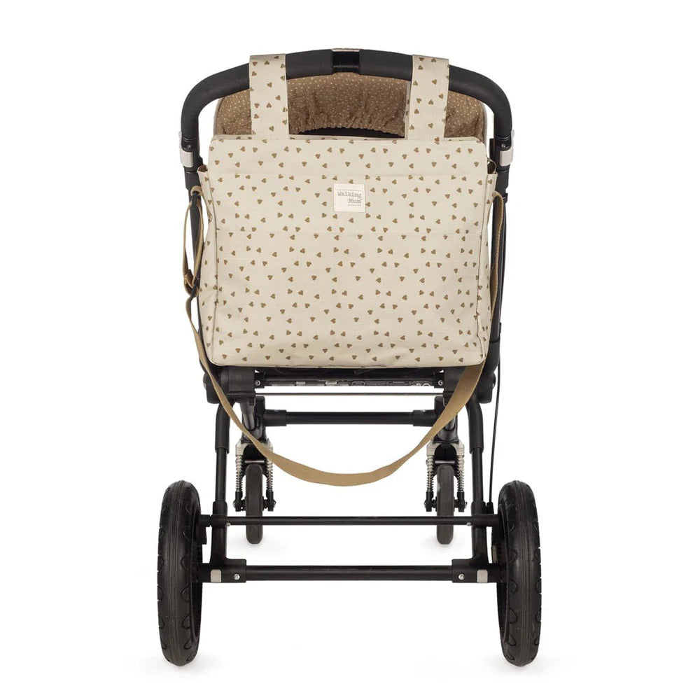 Walking Mum torba za prematanje i kolica Poppy Moss Srca Cinnamon