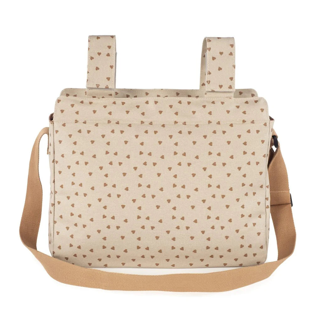 Walking Mum torba za prematanje i kolica Poppy Moss Srca Cinnamon