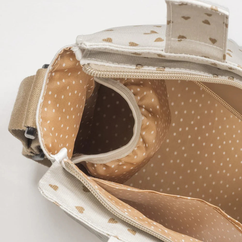 Walking Mum torba za prematanje i kolica Poppy Moss Srca Cinnamon